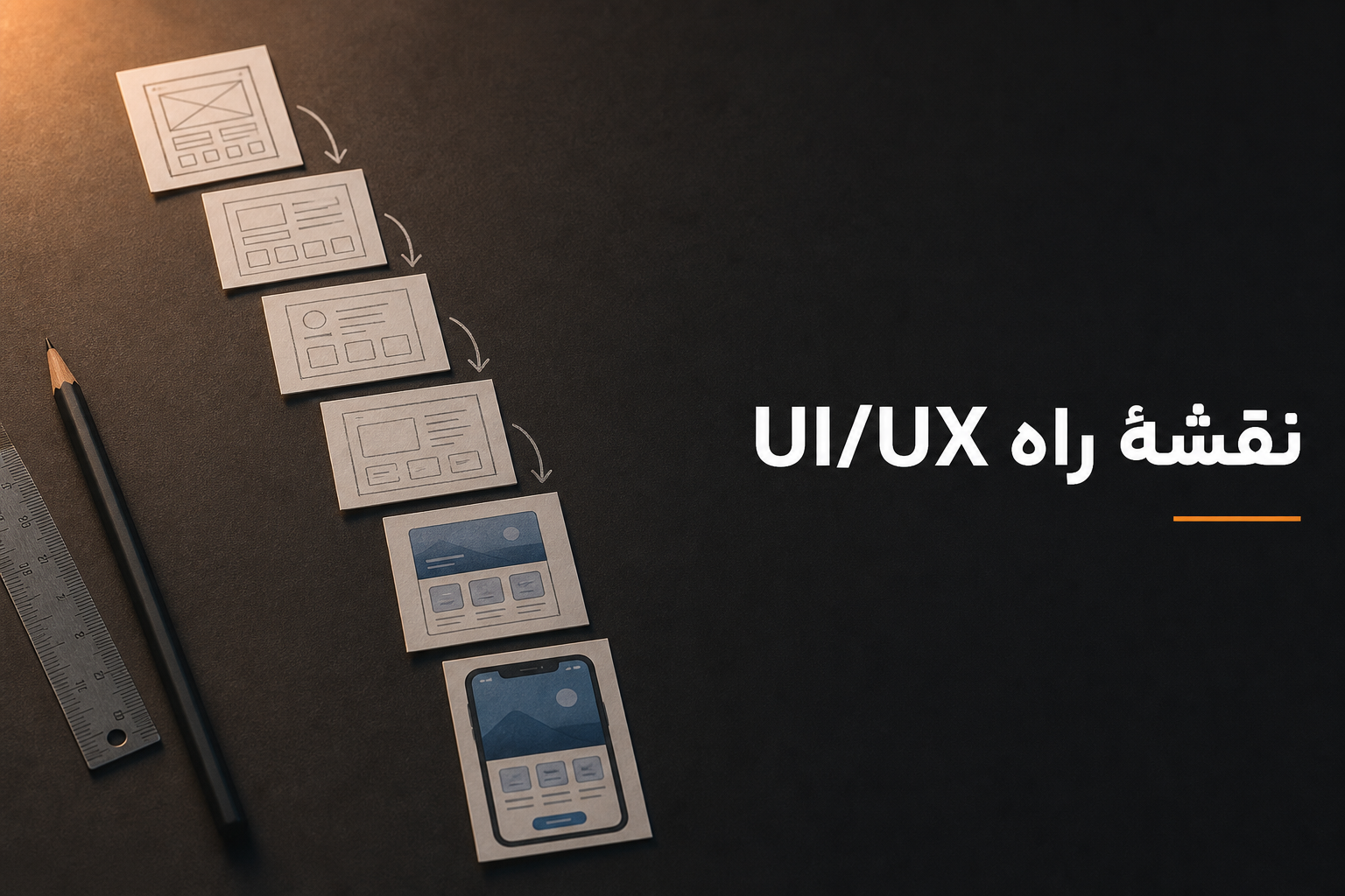 مسیر یادگیری UI UX از صفر؛ نقشهٔ راهی که واقعاً میشود اجرا کرد