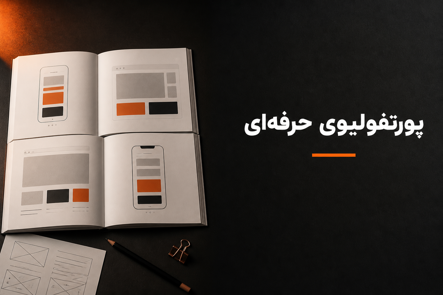 ساخت پورتفولیو UI UX؛ کیساستادیای که استخدامکننده بخواند